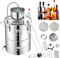VEVOR Electric Alcohol Still 8Gal/30L, Alcohol Distiller, Distillery Kit for Alcohol include Pump & One-way Exhaust Valve & Thermometer