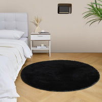 duduta Navy Blue Fluffy Plush Runner Rugs 2x6 ft Tie Dye Rectangle Shag Rug for Bedroom Dorm Living Room Kids Room, Machine Washable Anti-Slip