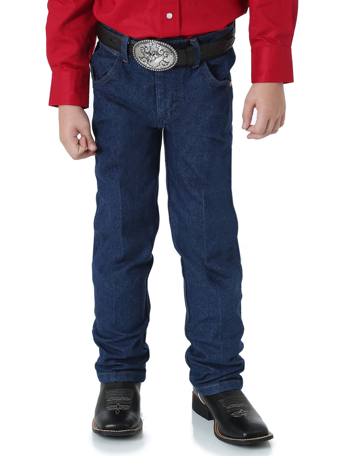 Wrangler Boys' 13MWZ Cowboy Cut Original Fit Jean, Prewashed Indigo, 8