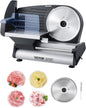 VEVOR Commercial Meat Slicer, 320W Electric Deli Food Slicer, 12 inch Carbon Steel Blade Electric Food Slicer, 350-400RPM Meat Slicer, 0-0.6 inch Adjustable Thickness for Cheese, Veggies, Ham