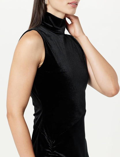 The Drop Women's Fabia Ruched Velvet Mini Dress