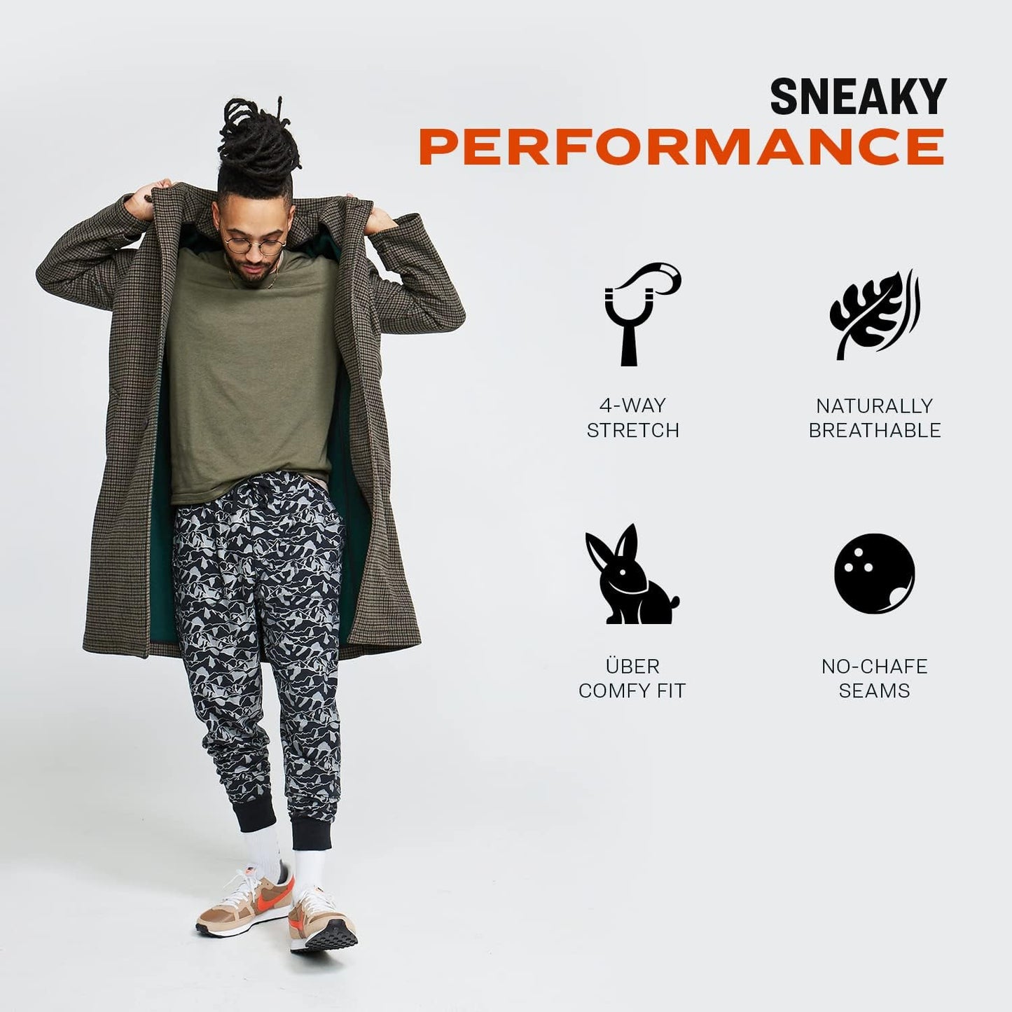 Pair of Thieves Men's Off Duty Tapered Super Soft Lounge Pants - Cotton Blend Joggers