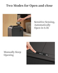 Motion Sensor Trash Can - Automatic Touchless 5.5 Gallon / 20L Garbage Bin with Lid, Quiet Auto Open/Close Office/Bedroom Trash Can for Living Room (Grey)