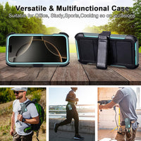 for Phone Case iPhone 16 Pro Max Case Black with Belt Clip Heavy Duty Holster for Shockproof Cases,3 Layers of Sturdy,Military Grade Defender Cover for iPhone 16 Pro Max Cases Black 6.9 Inch