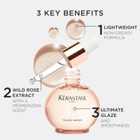 Kerastase Gloss Absolu Glaze Drops Anti-Frizz Hair Oil - Adds gloss and shine, nourishes and hydrates hair
