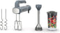 Ninja Immersion Blender and Whisk, Hand Stick Blender, 4 Speeds, with SplatterShield and PanProtect, 4-Cup Blending Vessel, Dishwasher Safe, 5-ft Cord, Ergonomic, Deep Navy, CI201ND