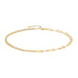 Aobei Pearl 18K Gold Plated Paperclip Chain Choker Satellite Chain Freshwater Cultured Biwa Pearl Pendant Necklace Dainty Turquoise Jewelry for Women