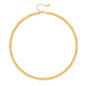 Aobei Pearl 18K Gold Plated Paperclip Chain Choker Satellite Chain Freshwater Cultured Biwa Pearl Pendant Necklace Dainty Turquoise Jewelry for Women