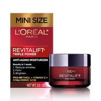 L'Oreal Paris Revitalift Triple Power Anti-Aging Face Moisturizer, Pro Retinol, Hyaluronic Acid & Vitamin C, Reduce Wrinkles 2.55 Oz