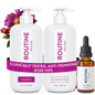 Routine Wellness Anti-Thinning Shampoo and Conditioner Set for Thinning Hair - Biotin DHT Blocker Women & Men - Color Safe Shampoo for Hair Loss & Healthier Hair - Rose Hips (Pack of 2)