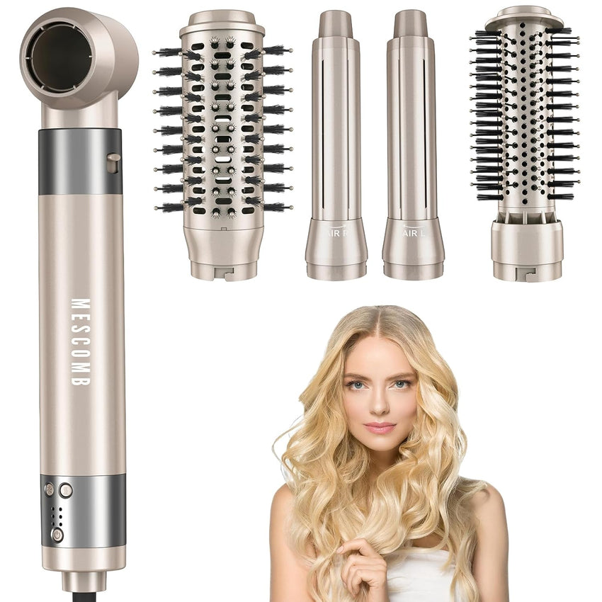 Dual Voltage 3 in 1 Hot Hair Styler – High-Speed Hair Dryer with Air Wrap for Women with Extra Long Barrel Air Styler, European Hair Tools Styling, Fast Drying and Quick Styling, Travel Case