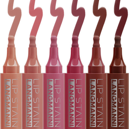 Jolilab 4 Colors Lip Stain Set:Marker Matte Liquid Lip Stain Pen,Highly Pigmented,Long-Lasting,Lip Liner Lip Contour Multi-Use.(#01+02+03+04)