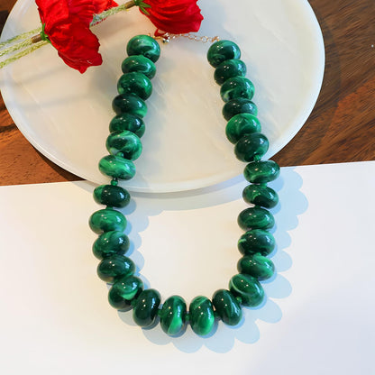 We We Chunky Colorful Beaded Necklace for Women Large Boho Statement Bead Chokers Necklaces Turquoise Blue Big Beads Jewelry Neck Summer Beach