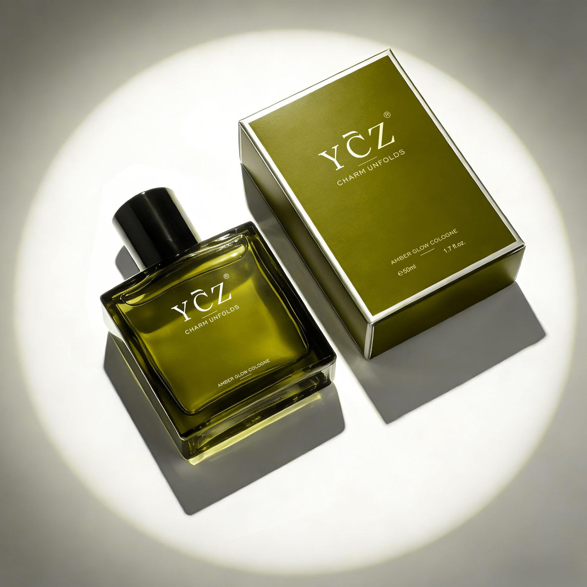 Ycz Midnight Marine Eau de Parfum for Men, 1.7 Fl Oz (50 mL), Long-Lasting Cologne, Fresh Marine & Woody Fragrance with Grapefruit, Ginger and Cedar Notes for Daily Wear, Date Night and Gifts