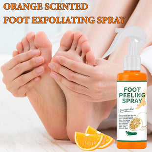 1PCS Foot Peeling Spray Orange Oil,Exfoliating Foot Spray for Remove Dead Skin,Hydrating Foot Care Spray,Peel Off Spray for Calluses & Dry Toe Cracked Rough,Quickly Moisturizing & Nourishing Feet