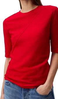 Calvin Klein Women's Textured Knit 3/4 Sleeve Top
