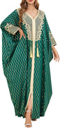 Embroidered Abaya Kaftans for Women Modern Elegant Dubai Moroccan Dubai Kaftan Dresses Abaya for Women Muslim Dress