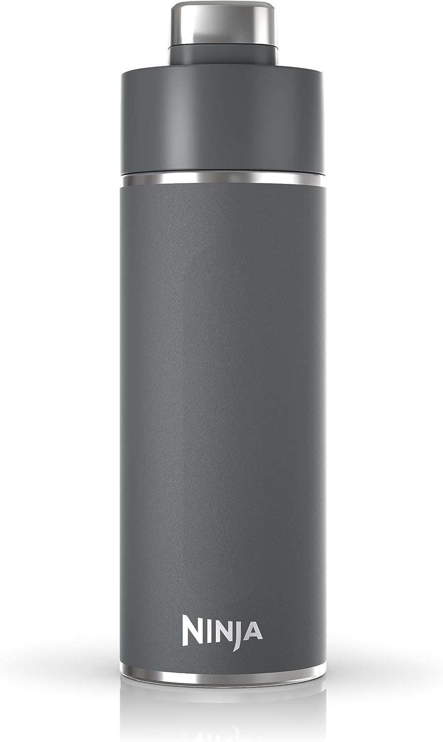 Ninja Thirsti 18oz Travel Water Bottle, For Carbonated Sparkling Drinks, Colder and Fizzier Longer, Leak Proof, 24 Hrs Cold, Dishwasher Safe, Stainless Steel Insulated Tumbler, Cloud White, DW1801WH