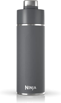 Ninja Thirsti 18oz Travel Water Bottle, For Carbonated Sparkling Drinks, Colder and Fizzier Longer, Leak Proof, 24 Hrs Cold, Dishwasher Safe, Stainless Steel Insulated Tumbler, Cloud White, DW1801WH