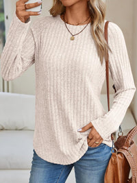 7DAY'S Womens Long Sleeve Shirts Fall Fashion Tops 2025 Crewneck Dressy Sweaters Tunic Winter Clothes Casual Outfits