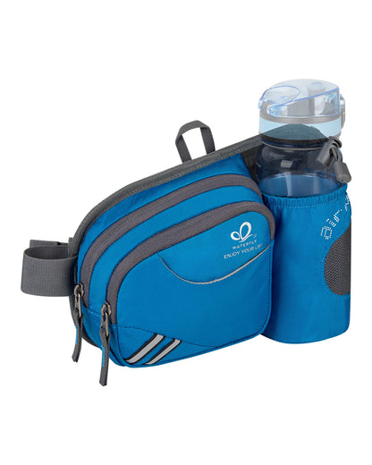 WATERFLY Fanny Pack Waist Bag: Waist Pack for Women Men with Water Bottle Holder Hiking Fanny Pack for Running Walking DogWalking Travel Cycling