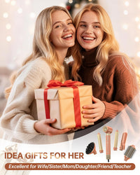 [Dual Voltage] webeauty 6 in 1 Hot Air Styler, High-Speed Negative Ionic Hair Dryer with Auto Curlers, Professional Blow Dryer Brush, Diffuser, Volumizer Multiple Styling, No Heat Damage