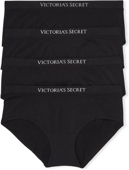 Victoria's Secret Women's Seamless Hipster Underwear, Moderate Coverage Panties for Women, Multi Pack (XS-XXL)