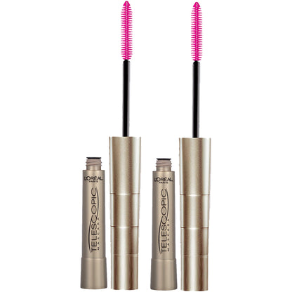 L'Oreal Paris Makeup Telescopic Original Lengthening Mascara, Blackest Black, 0.27 Fl Oz (1 Count)