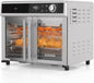 BLACK+DECKER Crisp 'N Bake Air Fryer Toaster Oven Combo, 12 in 1 Countertop Convection Oven Cooks Food Fast, Fits a Whole Pizza or 6 Toast Slices, French Doors with Stainless Steel Finish