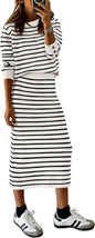 PRETTYGARDEN 2 Piece Skirts Sets For Women Fall Fashion 2025 Striped Sweater Dress Knit Lounge Travel Outfits Winter Clothing