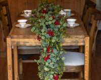 6FT Christmas 144 Branch Tips Cedar Garlands, Anna's Whimsy Artificial Pine Cypress Greenery Garland, Decorations Holiday Indoor Outdoor Christmas Decor Winter Garland