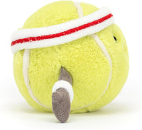 Jellycat Amuseables Tennis Ball Stuffed Toy, 3.5 inches - Tennis Ball Plush for Sports Fans