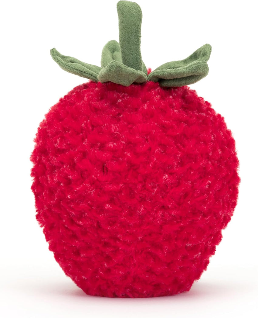 Jellycat Amuseables Strawberry Stuffed Toy, 8 inches - Fruit Plush - Fun Gift Idea