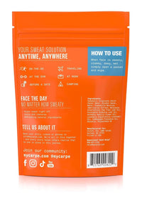 Carpe Sweat Absorbing Face Wipes (15 Facial Wipes). Witch Hazel & Tea Tree Oil Wipes Infused with Eucalyptus. Energizing, Refreshing, and Soothing. Sweat and Oil Control