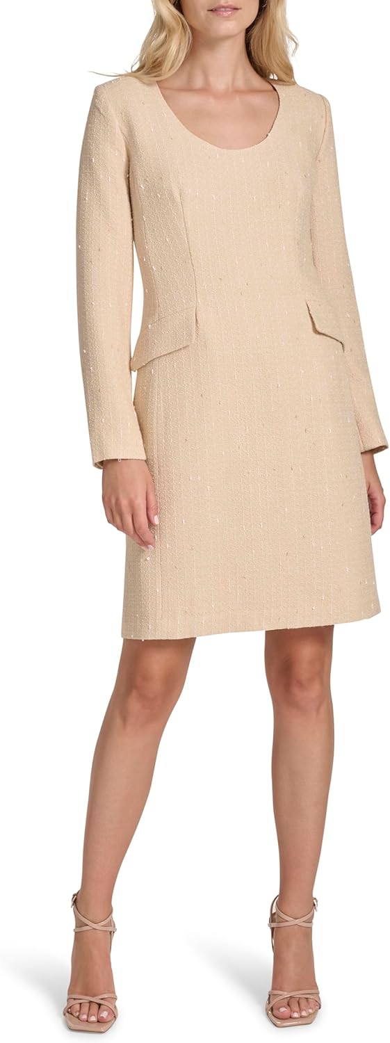 Calvin Klein Women's Work Tweed Sheath Dress