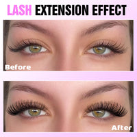 Pawotence Lash Extension Kit DIY 280pcs Lash Clusters Eyelash Extension Kit, 9-16mm 30D 40D Individual Lashes Kit with Lash Bond and Seal, Lash Tweezers for Self Use (30D&40D, 0.07D, 9-16mm, Kit)