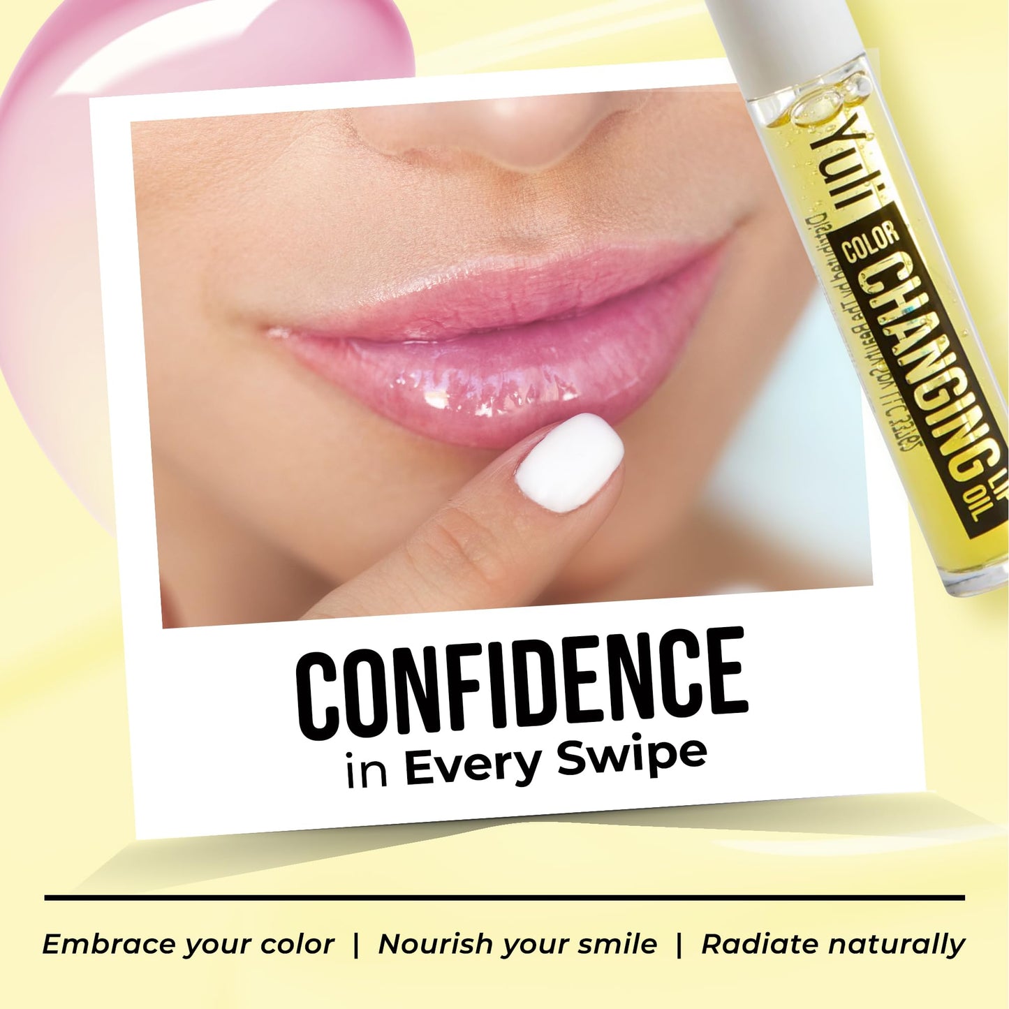 The Beauty Spy Yuli Color Changing Lip Oil - Korean Fruit Lip Gloss - pH-Reactive Formula with Argan Oil, Squalane, Shea Butter - Hydrate & Soften Lips, Glass Shine Effect (Yuzu)