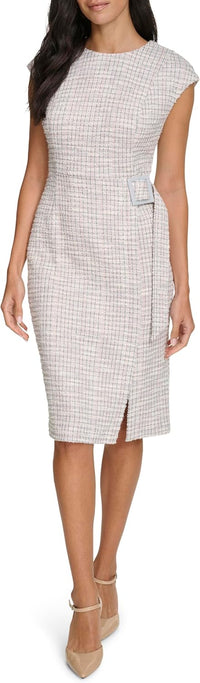 Calvin Klein Women's Work Tweed Sheath Dress