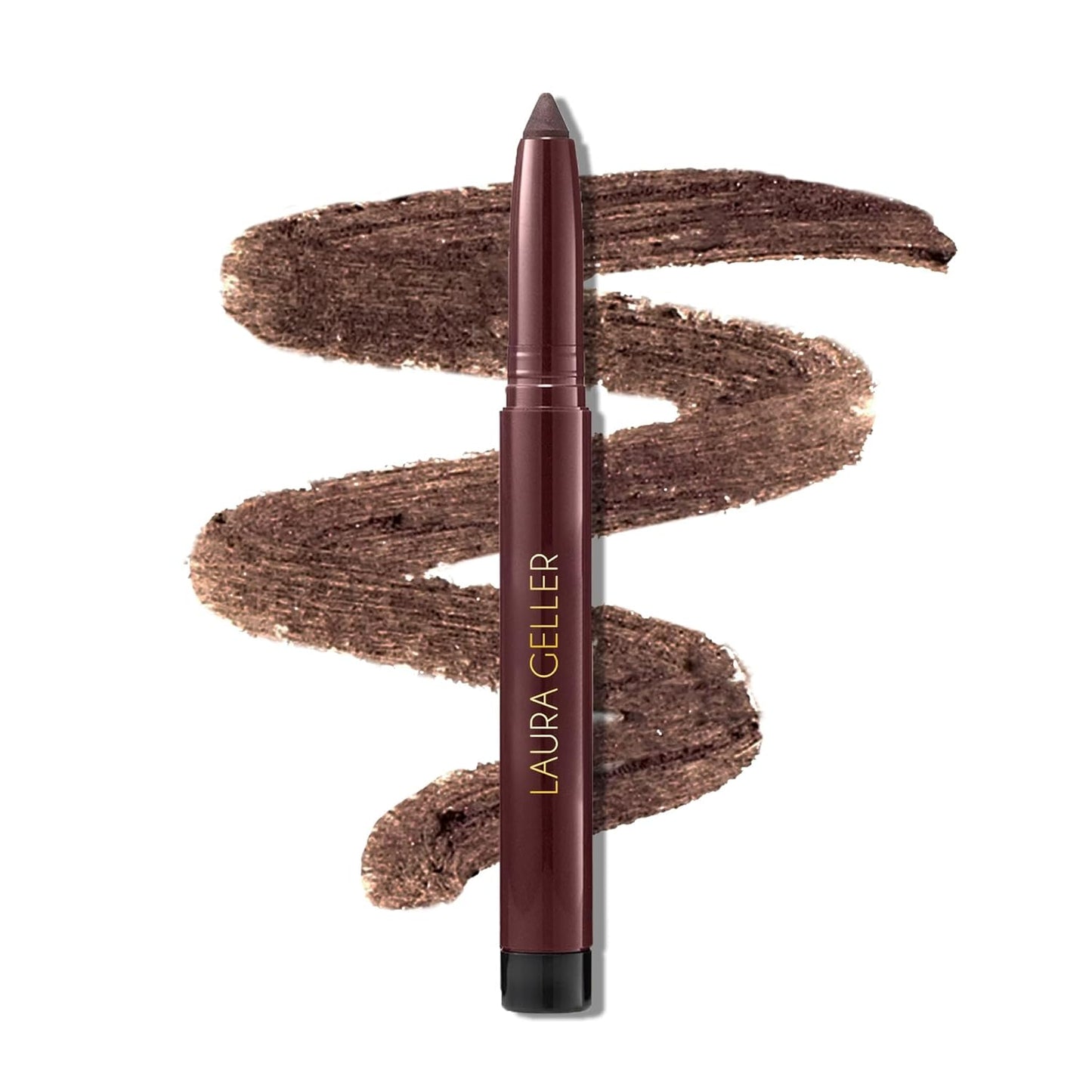 LAURA GELLER NEW YORK Kajal Longwear Kohl Eyeliner Pencil - Soft Black Kohl - Caffeine and Vitamin E - Smooth & Blendable Liner - Built-In Sharpener