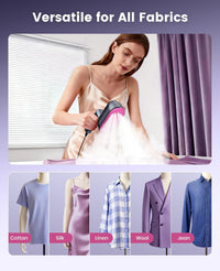 Jack ＆ Rose Travel Steamer Iron for Clothes,1200w Iron Steamer,Portable Handheld Travel Size Steamer iron,8S Fast Heat-Up，Large Ceramic Heat Panel,