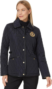 Lauren Ralph Lauren womens Quilt Sb Pu Side Tabs/Trim W Crest