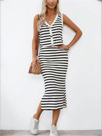 GORGLITTER Women's Skirt Sets 2 Piece Outfits Maxi Skirt and Top Set Vacation Cruise Summer Outfits