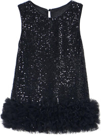 Tutu.kk Toddler Girls Sequin Dress A-Line Sparkly Sleeveless Wedding Gown Party Dresses for Girls