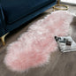 Ashler faux fur rug, Fluffy Shaggy Area Rug Ultra Soft 2 x 3 Feet Sheepskin Fur Rug, Navy Blue Fuzzy Rug Machine Washable Shag Rug, Nursery Decor Throw Rugs for Bedroom, kids room, Living Room