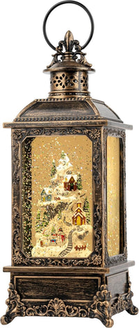 Nativity with Star Musical Lighted Water Creche with Swirling Glitter, Christmas Snow Globe Nativity Manger for Xmas with Music, Holiday Decorations Gifts for Family, Children or Friends