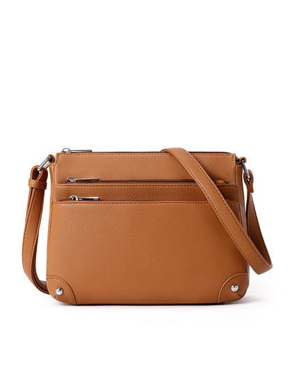 WESTBRONCO Crossbody Bags for Women, Medium Size Shoulder Handbags, Satchel Purse with Multi Zipper Pocket