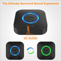 [Upgraded] 1Mii B06 Plus Bluetooth Receiver, HiFi Wireless Audio Adapter, Bluetooth 5.3 Receiver with 3D Surround aptX HD aptX Adaptive for Home Music Streaming Stereo System