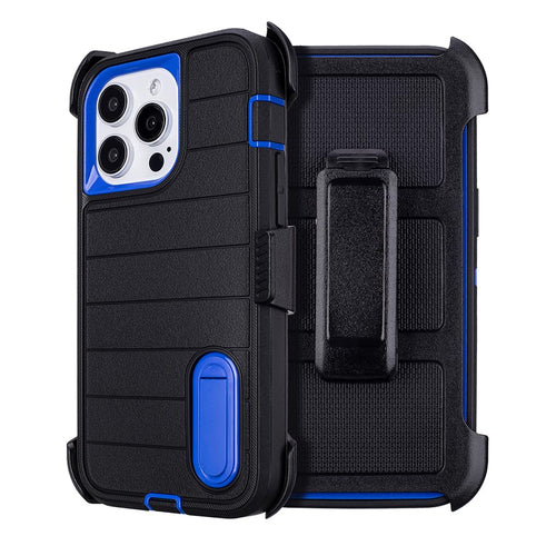 Phone Cases for iPhone 12 Pro Max Case Black with Belt Clip,3 Layers of Sturdy,Military Grade Shockproof ProMax Holster Protective Cases for Heavy Duty iPhone 12 Pro Max Phone Case Black Blue