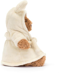 Jellycat Bartholomew Bear with Bathrobe Stuffed Animal, 10 inches - Teddy Bear Plush - Soft & Huggable - Classic Children's Gift