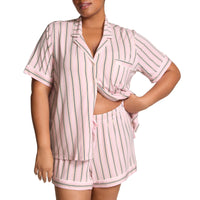 Victoria's Secret Modal Pajama Set, Short Sleeve Button Down Shirt and Shorts, Sleepwear for Women (XS-XXL)